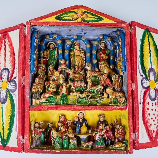 Peruvian Retablo from the Evelyn Ackerman Estate For Sale - Image 10 of 12