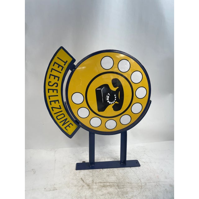 Double-Sided Teleselection Sign in Metal For Sale - Image 6 of 13