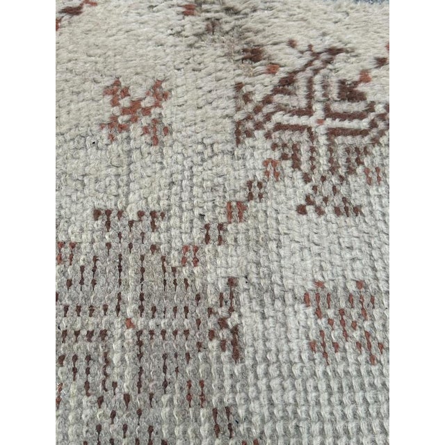 Small Moroccan Distressed Tribal Rug, 1940s For Sale - Image 9 of 18