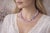 Lavender Chatoyant Kunzite Necklace With Vintage Crystal Clasp For Sale - Image 10 of 10