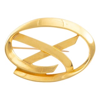 Paloma Picasso Tiffany & Co. 18k Gold Brooch For Sale