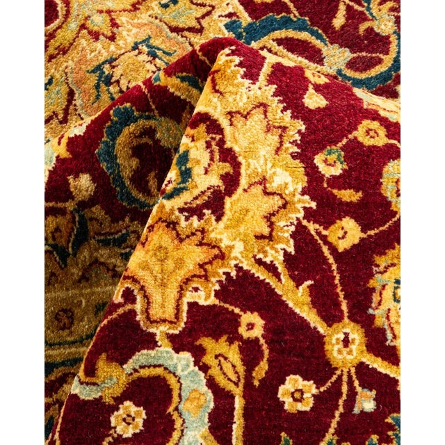 Textile Mogul, One-of-a-Kind Hand-Knotted Area Rug - Red, 6' 1" x 8' 5" For Sale - Image 7 of 8