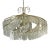 Vintage Regency Belgian Crystal Swirl Chandelier For Sale
