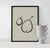 Open edition giclee print by artist Anna Pepe. 20"x28" Elegant two pears painting, black color on warm beige background....