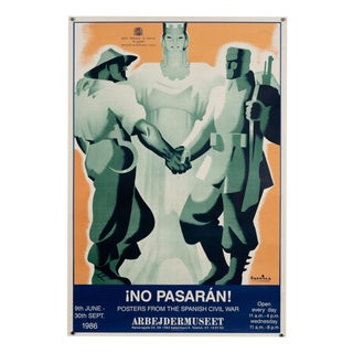 Spanish Civil War Original Exhibition Poster, 1986 For Sale