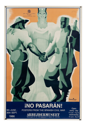 Spanish Civil War Original Exhibition Poster, 1986