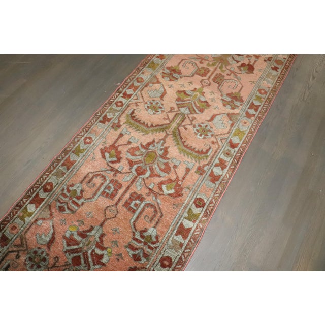 Antique Zabihi Collection Persian Lilihan Runner - 2'8" x 16'9" For Sale - Image 4 of 10