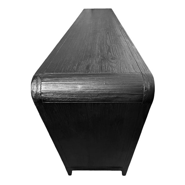 Black Rounded Window Credenza For Sale - Image 12 of 14