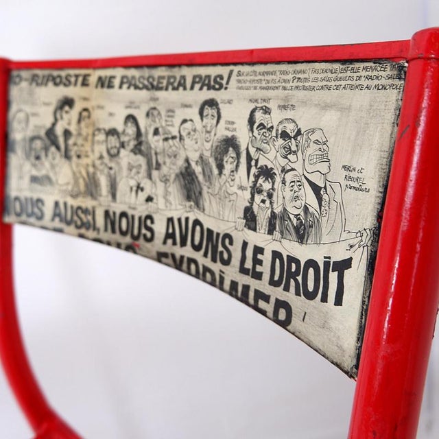 Mullca 510 Revisited Chairs by Charlie Hebdo, Set of 3 For Sale - Image 5 of 16