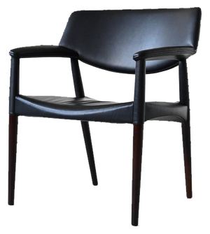 Armchair in Rosewood by Ejner Larsen for Willy Beck, 1950s