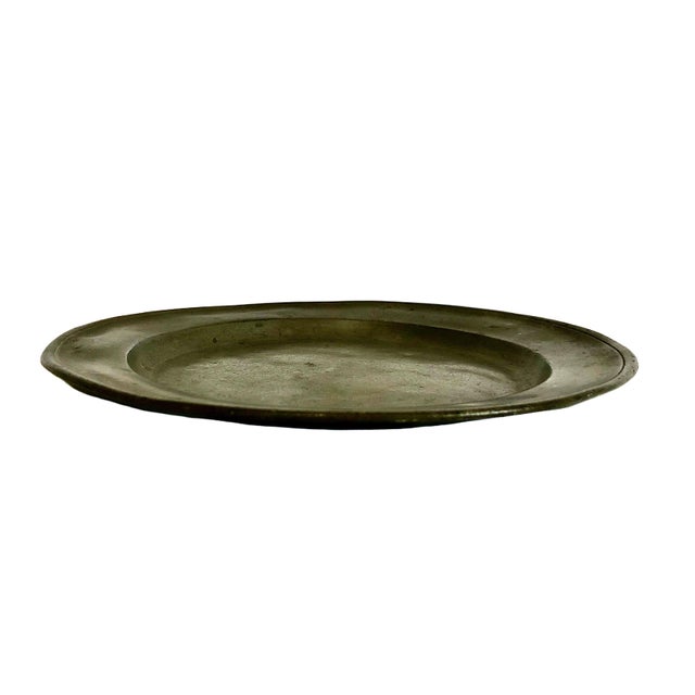 Set of Three Late 18th-Century European Pewter Dinner Plates For Sale - Image 14 of 16