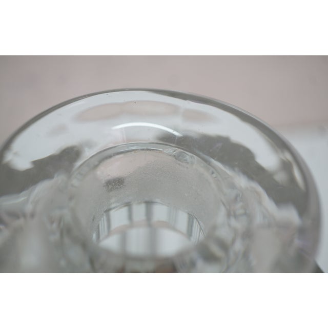 2 Fostoria Sunray Blown Glass Scotch Rye Liquor Decanter Bottles 9" For Sale - Image 17 of 18