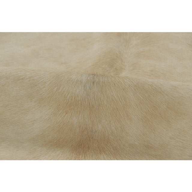 Rug & Kilim Rug & Kilim’s Contemporary Cowhide Rug With Natural Texture in Soft Beige & Brown For Sale - Image 4 of 9