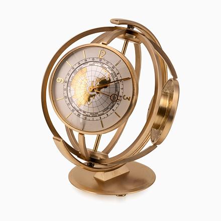 Vintage Swiss World Time Clock with Thermometer and Barometer, 1960s For Sale - Image 14 of 14