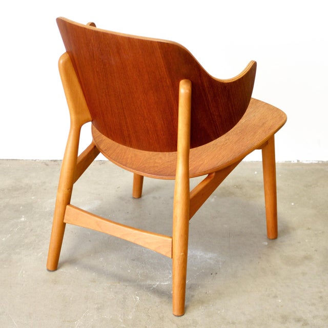 Randers Stolefabrik Model #307 Teak & Beech Chair Designed by Jens Hjorth For Sale In Boston - Image 6 of 8