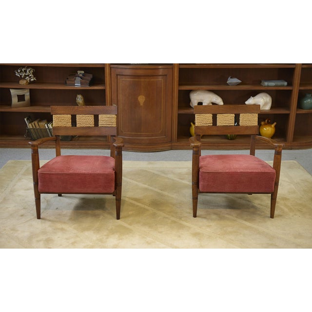 Brutalist Armchairs attributed to Audoux Minet, 1950s, Set of 2 For Sale - Image 4 of 14
