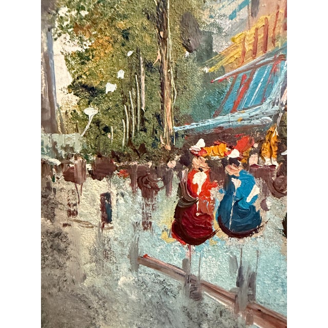 Italian Late 20th Century Listed Italian Artist Antonio De Vity(1901-1993) Original Oil Painting on Canvas For Sale - Image 3 of 9