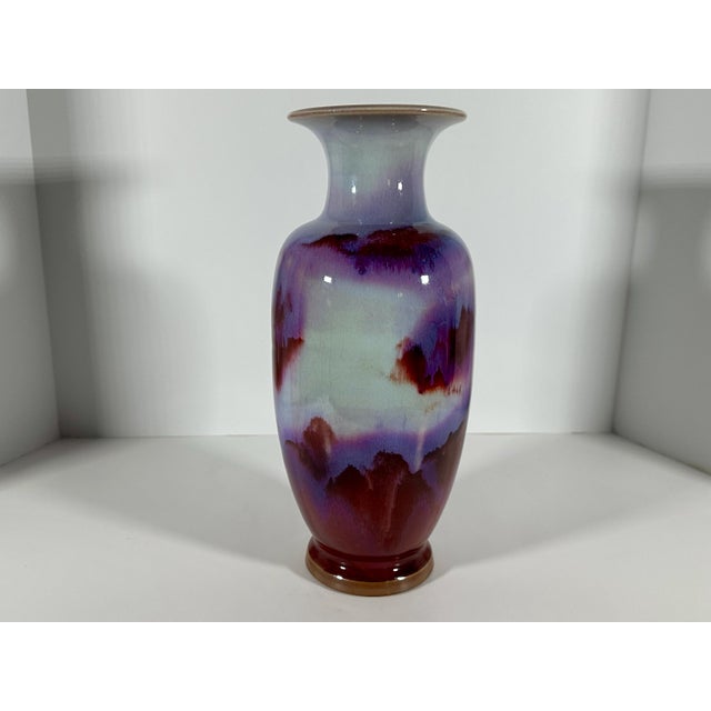 Chinese Sang de Boeuf Glazed Porcelain Vase for your consideration. The vase is a nice large size, measuring approx. 12...
