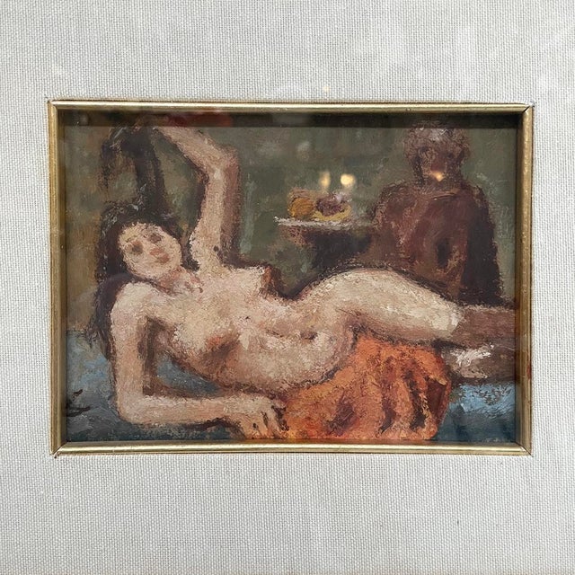Italian School, Modern Composition, 1974, Oil on Cardboard, Framed For Sale - Image 4 of 12
