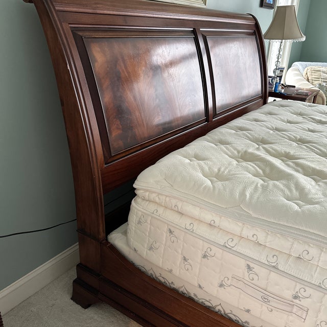 Ethan allen sleigh bed best sale