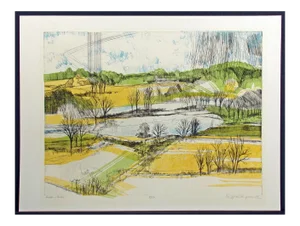 1978 "Hidden Lake" Landscape Limited Edition Etching by Bill Ellingson