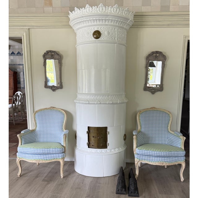 Pieces are newly upholstered and covered