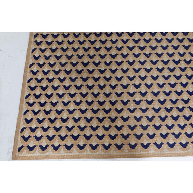 1940s 1940s Portuguese Needlepoint Rug For Sale - Image 5 of 8