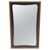Large Oiled Walnut Frame Mid-Century Modern Wall Mirror Mint For Sale - Image 6 of 13