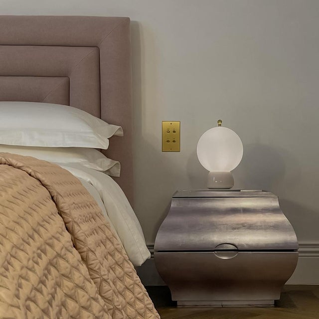 Pink Athena Table Lamps in Pink Ceramic & Glass from Ini Archibong, London, 2018, Set of 2 For Sale - Image 8 of 9