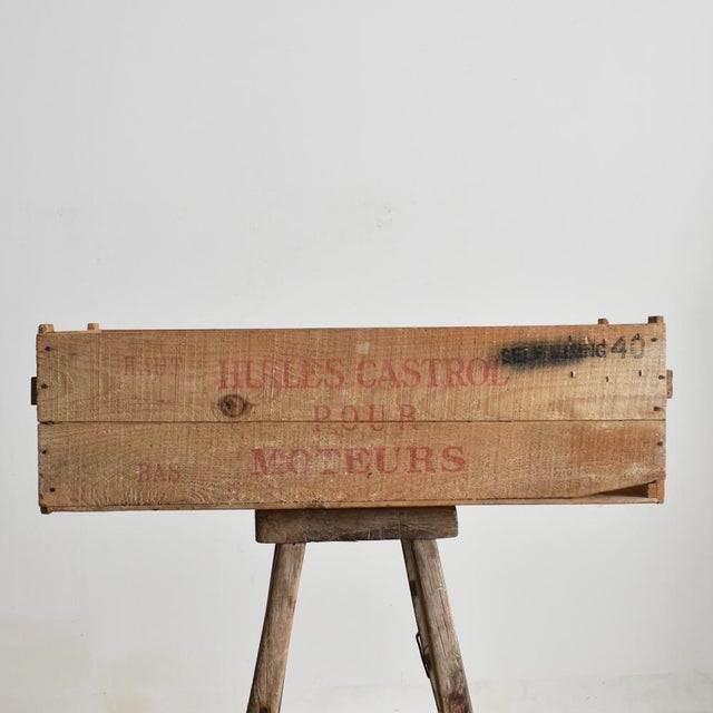 Antique Storage Crate from Castrol, 1950s For Sale - Image 6 of 6