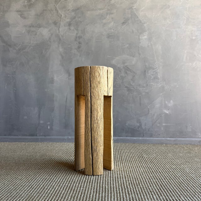 Late 20th Century Kona Stump Elm Wood Side Table #D23 For Sale In Los Angeles - Image 6 of 8