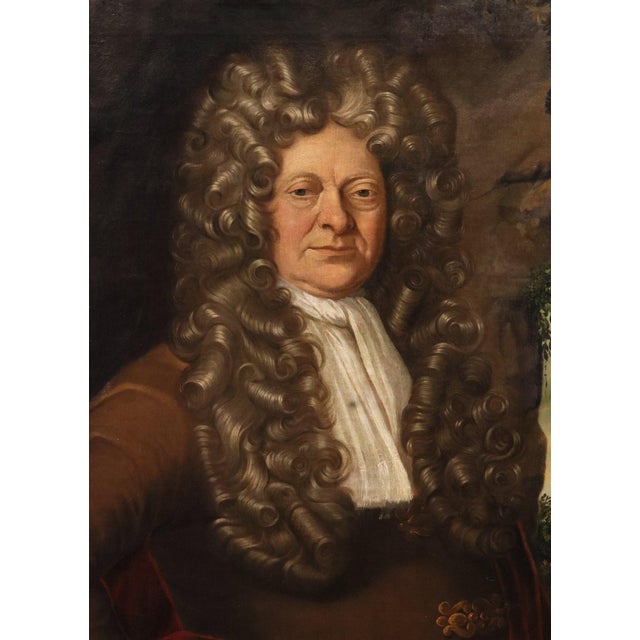 Jonathan Richardson, Portrait of Hans Sloane, 1740, Oil on Canvas, Framed For Sale - Image 4 of 16