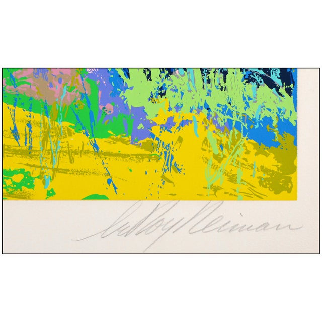 Leroy Neiman 1980 Shikar Modern Blue Serigraph LeRoy Neiman For Sale - Image 4 of 6