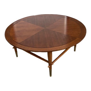 1950s Mid-Century Modern Copenhagen Walnut Coffee Table by Lane For Sale