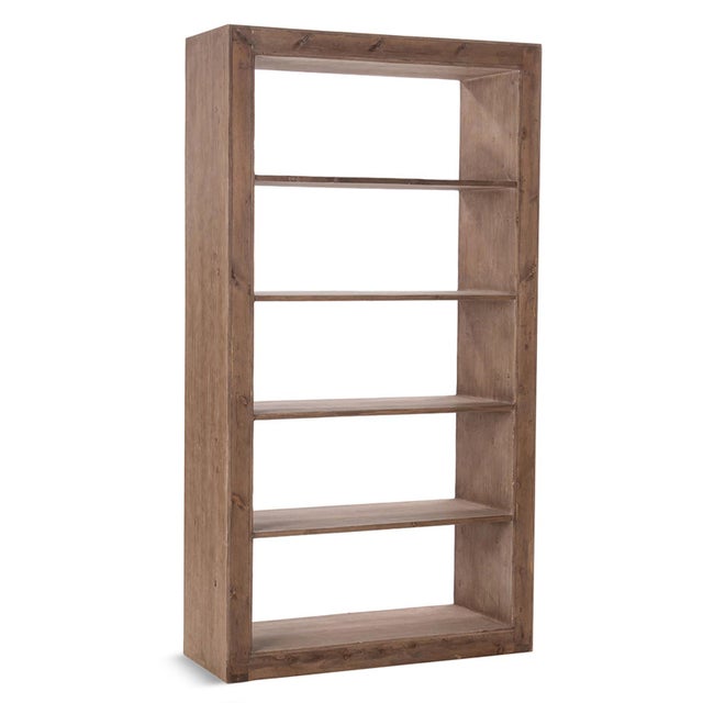 2020s Simple Salvaged Pine Bookcase For Sale - Image 5 of 6