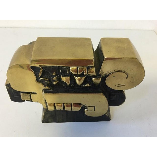 Postmodern Abstract Architectural Sculpture in Bronze, Italy, 1980s For Sale - Image 9 of 17
