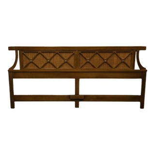 American of Martinsville Italian Mediterranean King Size Cane Panel Headboard 6106-14 For Sale