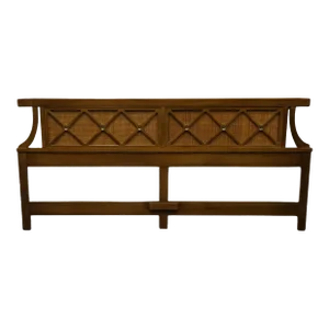 American of Martinsville Italian Mediterranean King Size Cane Panel Headboard 6106-14