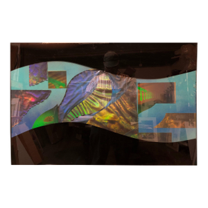Tom CvetkovichLarge Scale 1980s Laser Holography, Cvetkovich Organic Hologram Collage, circa 1980s