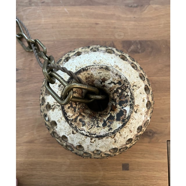 Ceramic 1970s Vintage Ceramic Pendant Light For Sale - Image 7 of 10