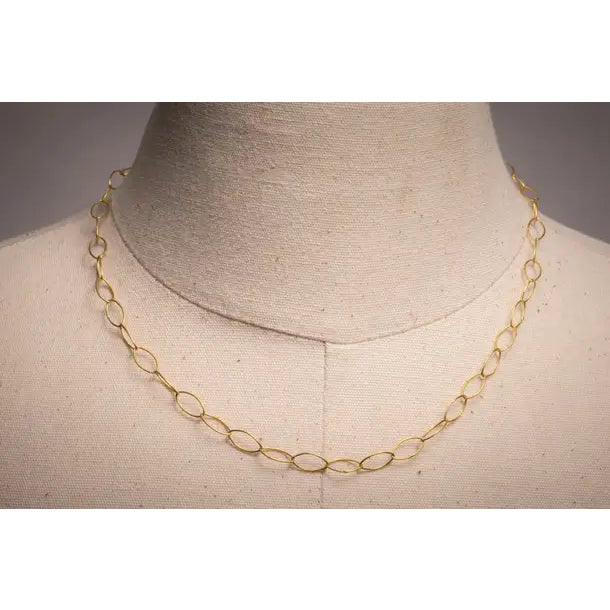 Contemporary 1990s 18K Gold Chain with Pink Tourmaline Drops For Sale - Image 3 of 8