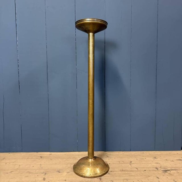 Large Antique Brass Stand or Column For Sale - Image 13 of 13