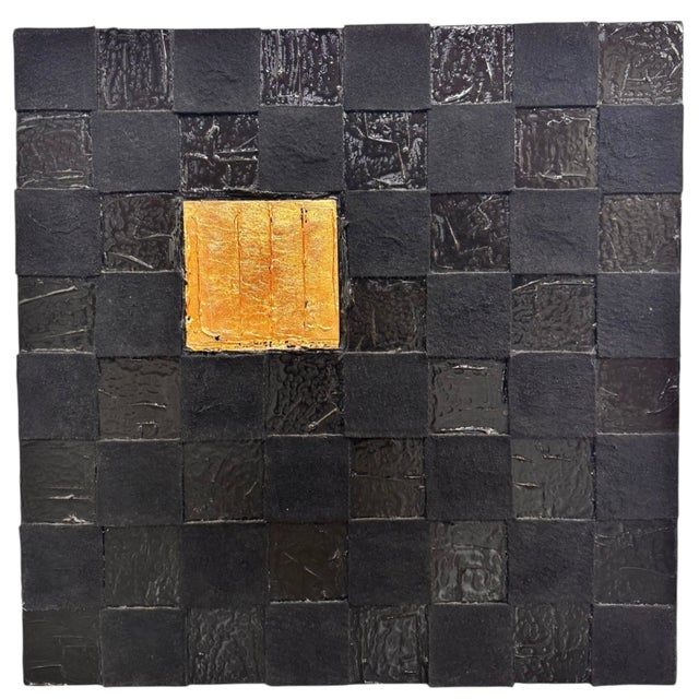 "Square One" Triptych Painting by Sabine Stromeyer b.1962 For Sale - Image 4 of 11