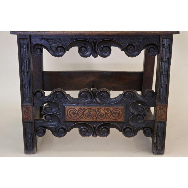 17th Century Renaissance Handcarved Nutwood Armchair, Austria For Sale - Image 15 of 18