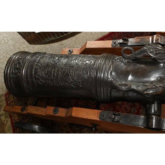 Large French Bronze Cannons, Set of 2 For Sale - Image 13 of 15