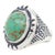 Vintage Old Pawn Navajo Sterling Silver and Turquoise Cabochon Ring For Sale
