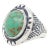 Vintage Southwestern Navajo Sterling Silver and Turquoise Cabochon Ring For Sale