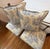 A Pair of Custom Butter Yellow and Blue Toile Pillow Shams For Sale - Image 10 of 10