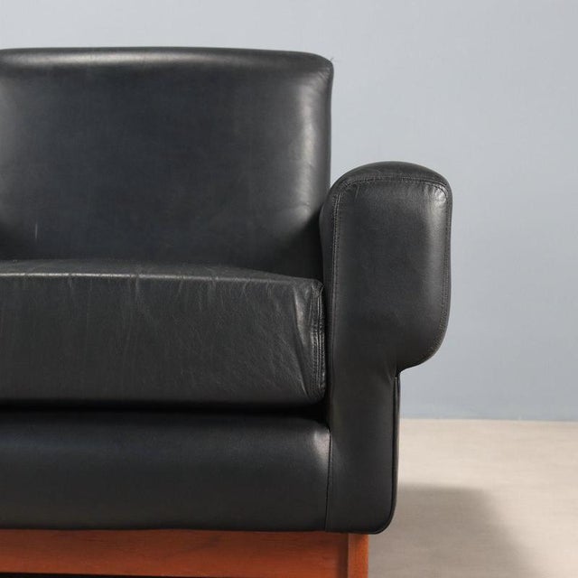 Armchairs in Wood and Leather Upholstery, 1970s For Sale - Image 5 of 11
