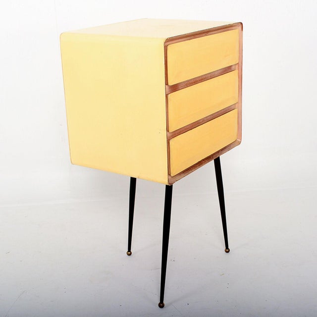 Mid Century Modern Borsani Style Vintage Office Desk Filing Cabinet Chairish